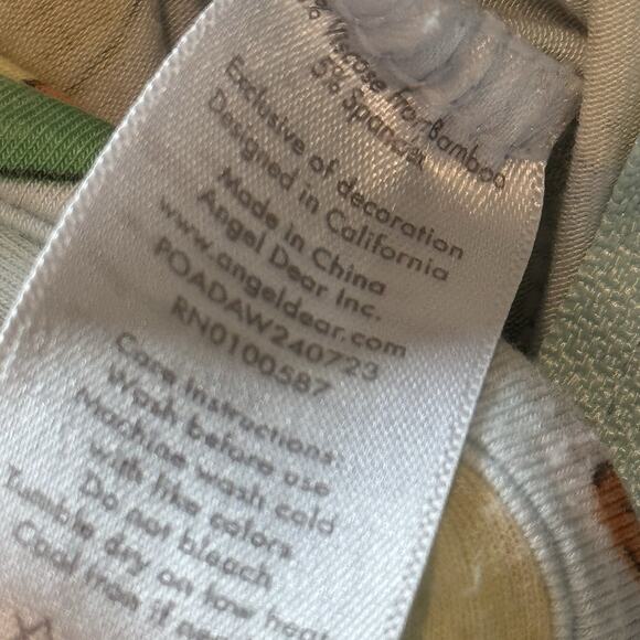 Angel Dear Viscose Bamboo Hidden Zipper Pjs Taco Avocado Baby Boy NB Tullabee - Picture 7 of 8